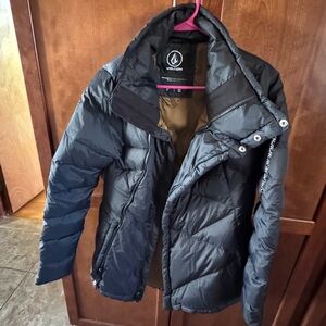 Volcom Dark Gray Quilted Jacket